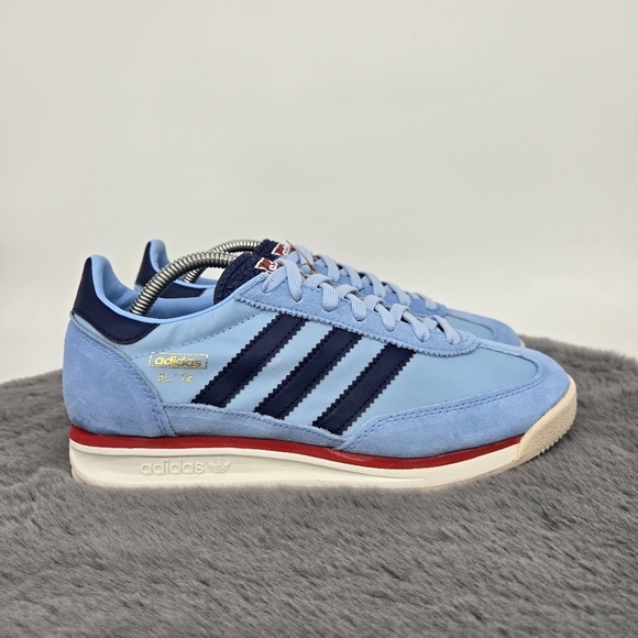 New adidas SL 72 RS \'Light Blue Better Scarlet\' Men\'s Shoes Size 8.5